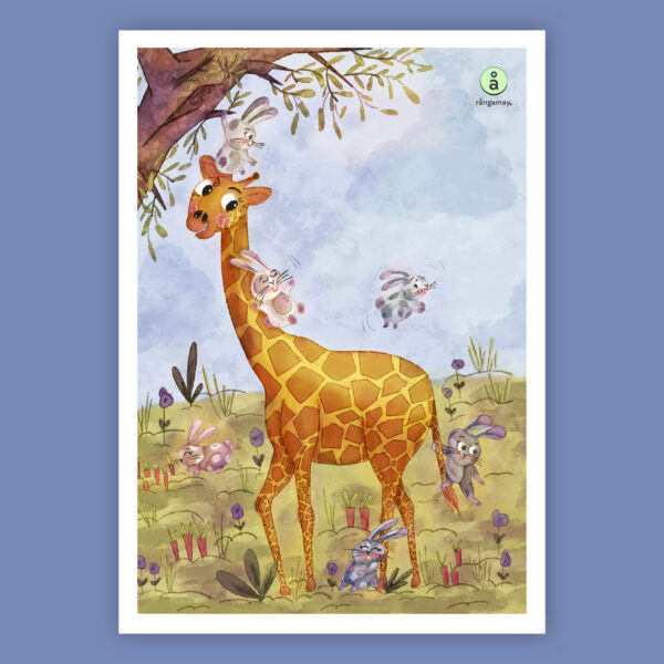 Giraffe & Bunnies